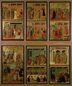 Maesta : onze scènes de la Passion, 1308-11